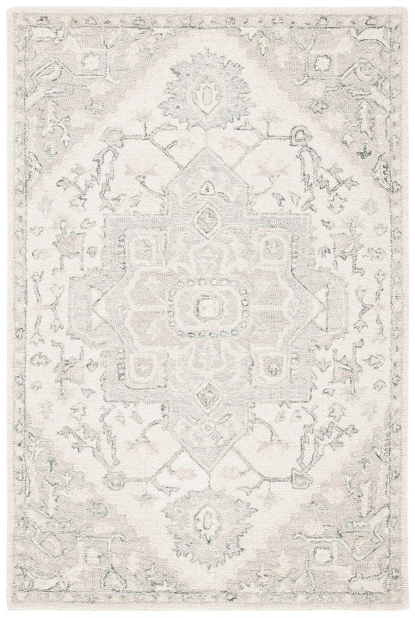 Safavieh Micro Loop 503 Hand Tufted Wool and Cotton with Latex Traditional Rug MLP503B-9SQ