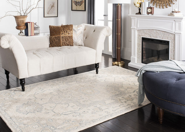 Safavieh Micro Loop 503 Hand Tufted Wool and Cotton with Latex Traditional Rug MLP503B-9SQ