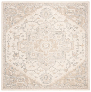 Safavieh Micro Loop 503 Hand Tufted Wool and Cotton with Latex Traditional Rug MLP503B-9SQ