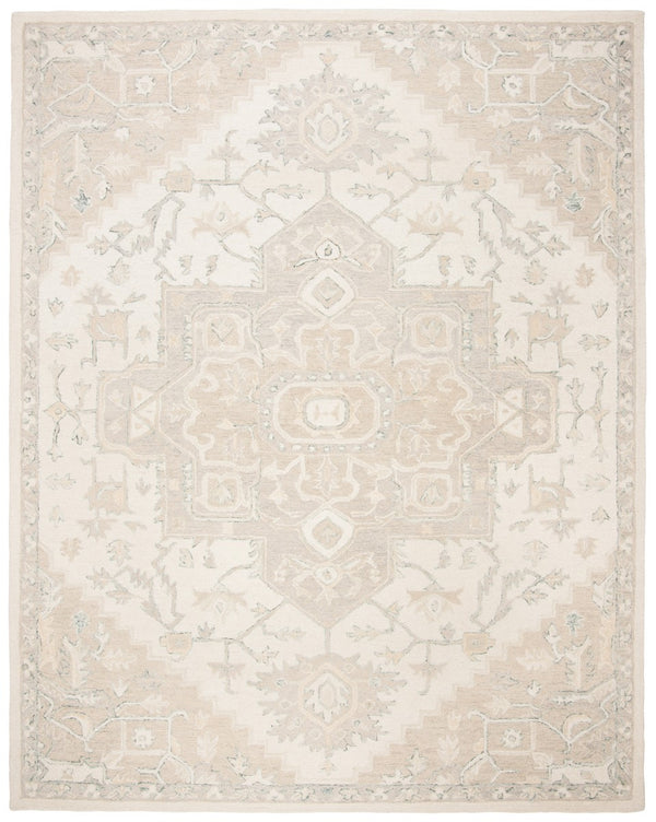 Safavieh Micro Loop 503 Hand Tufted Wool and Cotton with Latex Traditional Rug MLP503B-9SQ