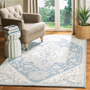 Safavieh Micro Loop 503 Hand Tufted Wool and Cotton with Latex Traditional Rug MLP503M-9SQ