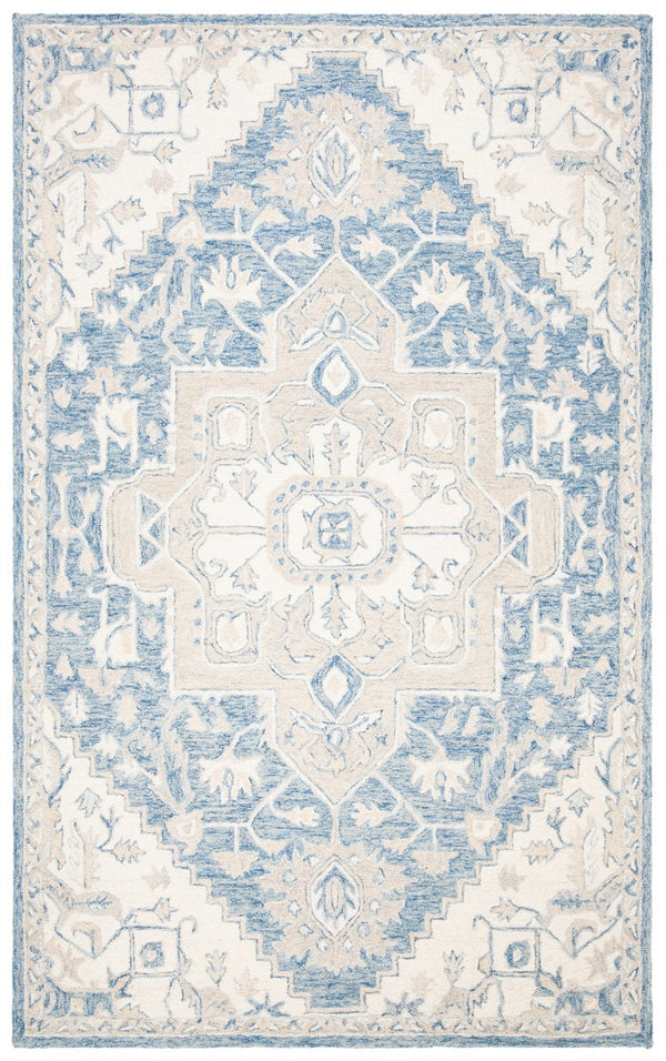 Safavieh Micro Loop 503 Hand Tufted Wool and Cotton with Latex Traditional Rug MLP503M-9SQ