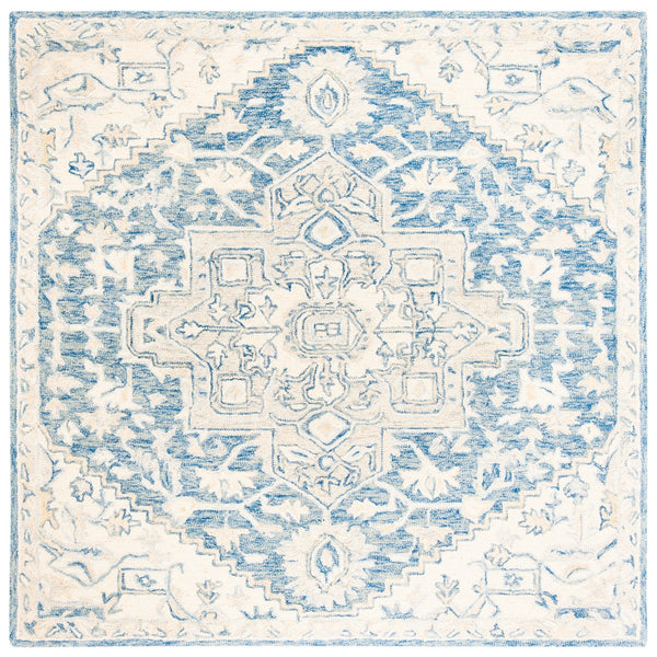 Safavieh Micro Loop 503 Hand Tufted Wool and Cotton with Latex Traditional Rug MLP503M-9SQ