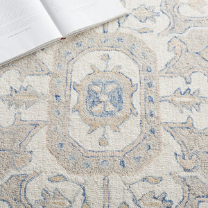 Safavieh Micro Loop 503 Hand Tufted Wool and Cotton with Latex Traditional Rug MLP503M-9SQ
