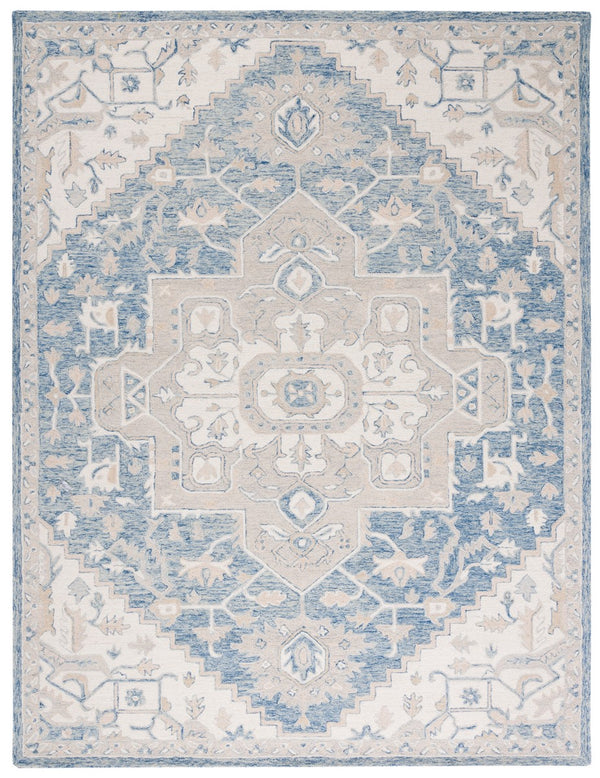 Safavieh Micro Loop 503 Hand Tufted Wool and Cotton with Latex Traditional Rug MLP503M-9SQ