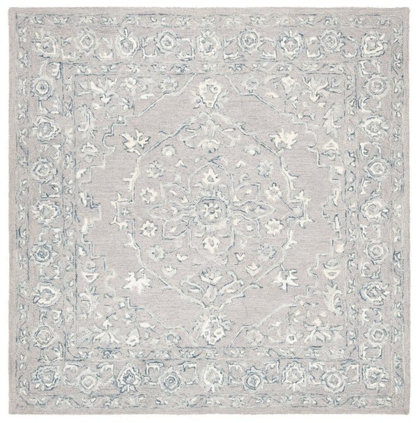 Safavieh Micro Loop 504 Hand Tufted Wool and Cotton with Latex Traditional Rug MLP504F-7SQ