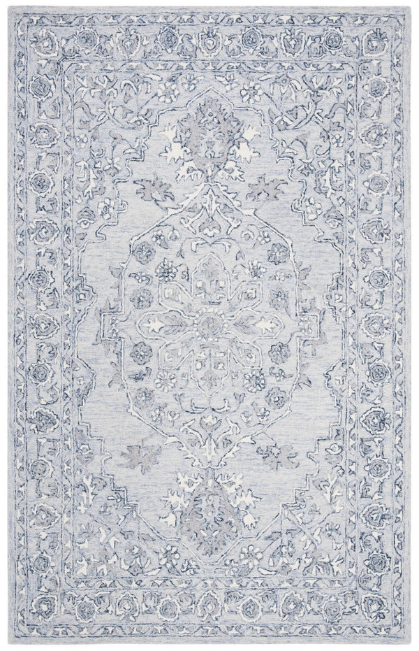 Safavieh Micro Loop 504 Hand Tufted Wool and Cotton with Latex Traditional Rug MLP504M-7SQ