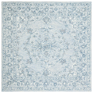 Safavieh Micro Loop 504 Hand Tufted Wool and Cotton with Latex Traditional Rug MLP504M-7SQ