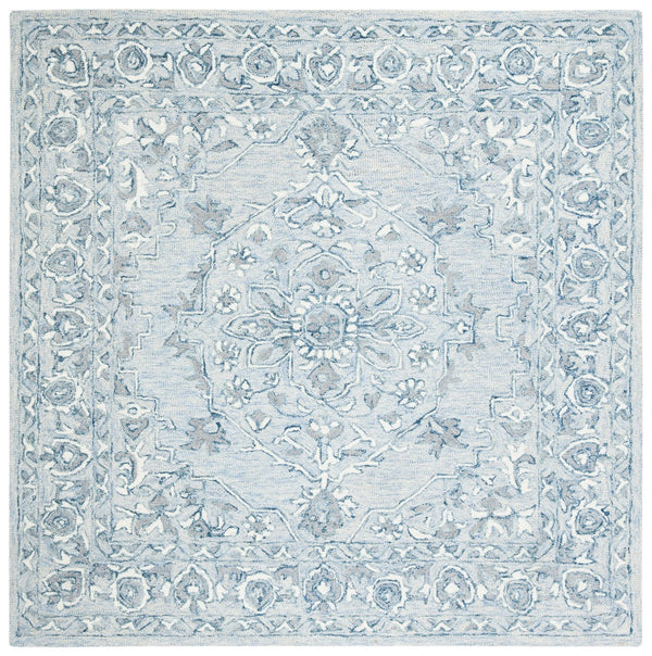 Safavieh Micro Loop 504 Hand Tufted Wool and Cotton with Latex Traditional Rug MLP504M-7SQ