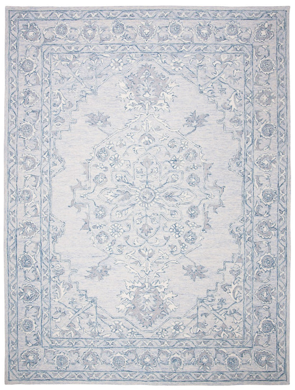 Safavieh Micro Loop 504 Hand Tufted Wool and Cotton with Latex Traditional Rug MLP504M-7SQ