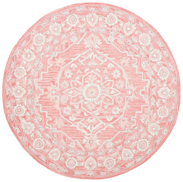 Safavieh Micro Loop 504 Hand Tufted Wool and Cotton with Latex Traditional Rug MLP504U-7SQ