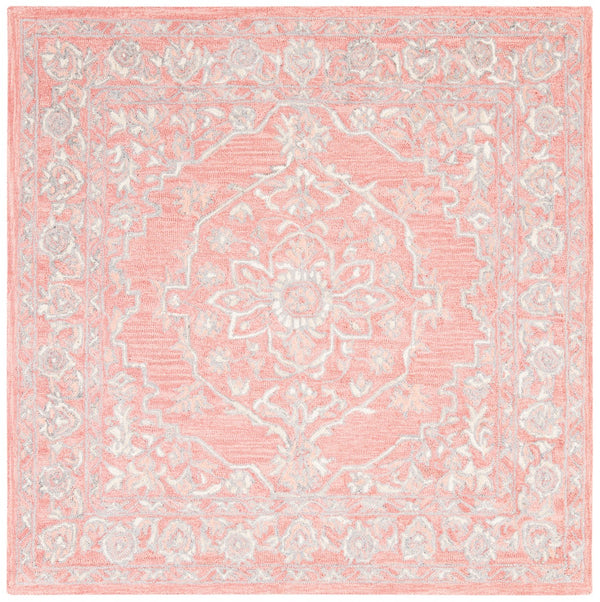 Safavieh Micro Loop 504 Hand Tufted Wool and Cotton with Latex Traditional Rug MLP504U-7SQ