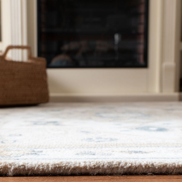 Safavieh Micro Loop 505 Hand Tufted Wool and Cotton with Latex Traditional Rug MLP505B-9SQ
