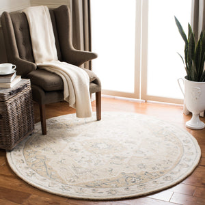Safavieh Micro Loop 505 Hand Tufted Wool and Cotton with Latex Traditional Rug MLP505B-9SQ
