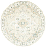 Safavieh Micro Loop 505 Hand Tufted Wool and Cotton with Latex Traditional Rug MLP505B-9SQ