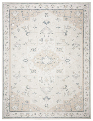 Safavieh Micro Loop 505 Hand Tufted Wool and Cotton with Latex Traditional Rug MLP505B-9SQ