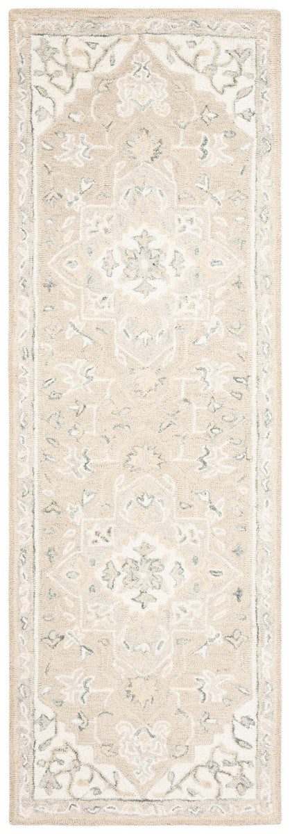 Safavieh Micro Loop 505 Hand Tufted Wool and Cotton with Latex Traditional Rug MLP505F-7SQ