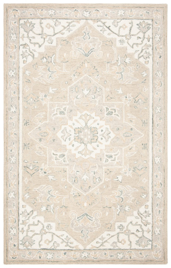 Safavieh Micro Loop 505 Hand Tufted Wool and Cotton with Latex Traditional Rug MLP505F-7SQ