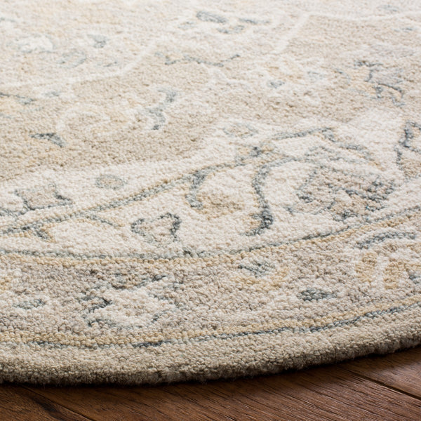 Safavieh Micro Loop 505 Hand Tufted Wool and Cotton with Latex Traditional Rug MLP505F-7SQ