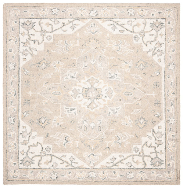 Safavieh Micro Loop 505 Hand Tufted Wool and Cotton with Latex Traditional Rug MLP505F-7SQ
