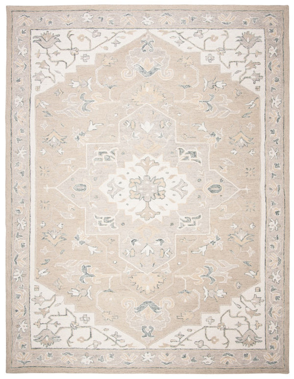Safavieh Micro Loop 505 Hand Tufted Wool and Cotton with Latex Traditional Rug MLP505F-7SQ