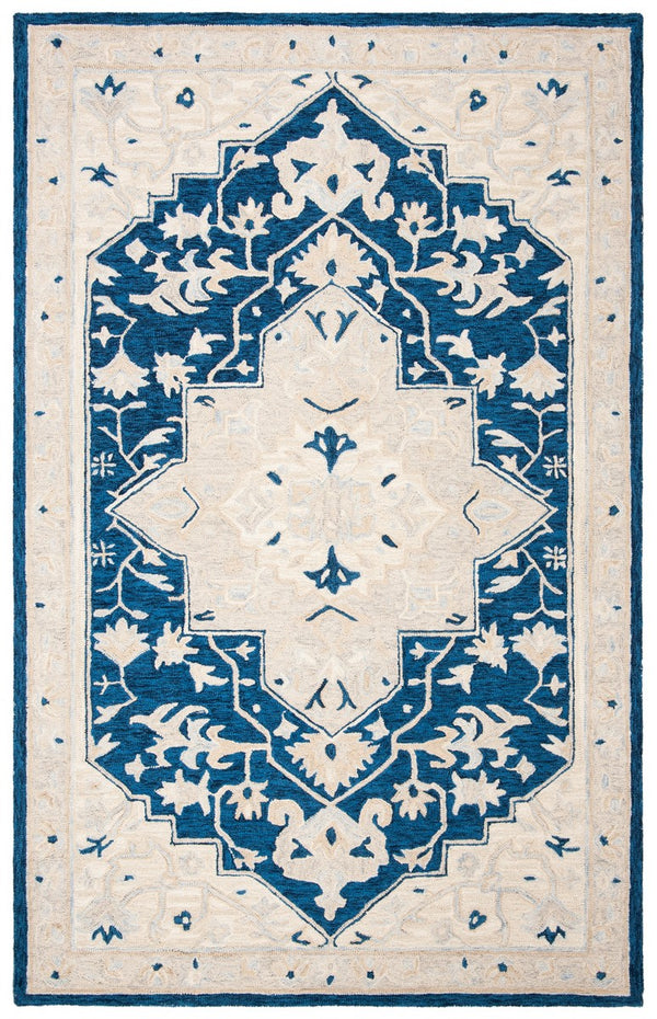 Safavieh Micro Loop 505 Hand Tufted Wool and Cotton with Latex Traditional Rug MLP505N-24