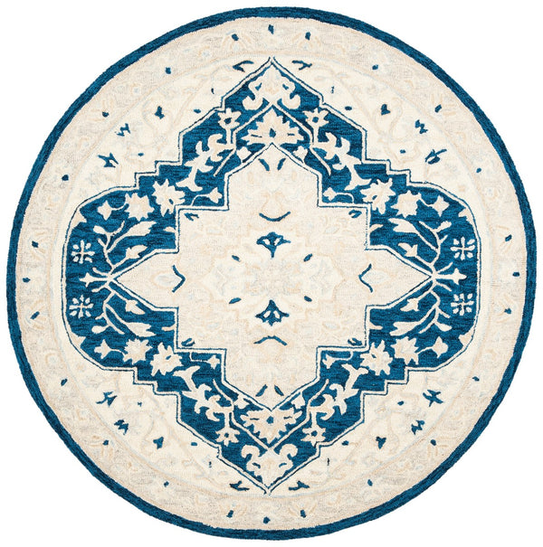 Safavieh Micro Loop 505 Hand Tufted Wool and Cotton with Latex Traditional Rug MLP505N-24