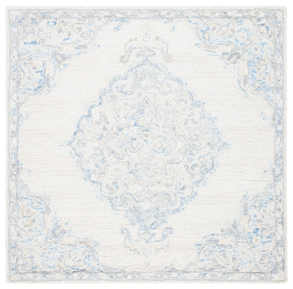 Safavieh Micro-Loop 516 Hand Tufted Wool and Cotton with Latex Rug MLP516A-5SQ