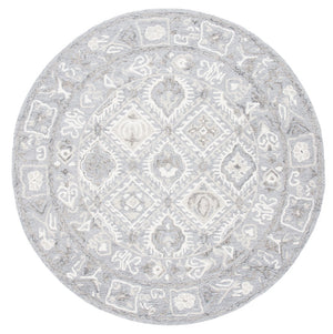 Safavieh Micro-Loop 517 Hand Tufted Cotton with Latex Rug MLP517G-5SQ