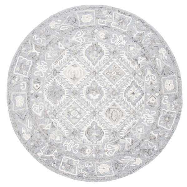 Safavieh Micro-Loop 517 Hand Tufted Cotton with Latex Rug MLP517G-5SQ