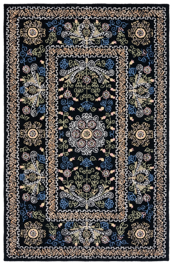 Safavieh Micro-Loop 522 Hand Tufted Wool and Cotton with Latex Rug MLP522Z-6