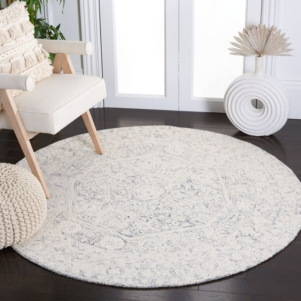 Safavieh Micro-Loop 524 Hand Tufted Wool and Cotton with Latex Rug MLP524H-7SQ