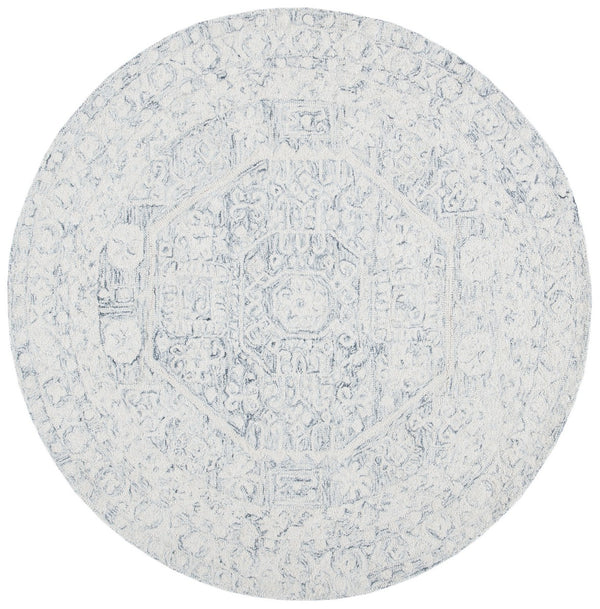 Safavieh Micro-Loop 524 Hand Tufted Wool and Cotton with Latex Rug MLP524H-7SQ