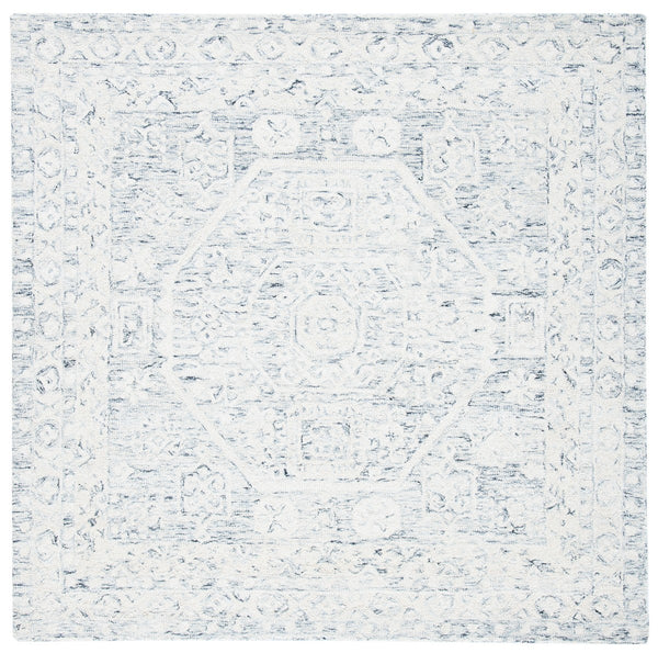 Safavieh Micro-Loop 524 Hand Tufted Wool and Cotton with Latex Rug MLP524H-7SQ