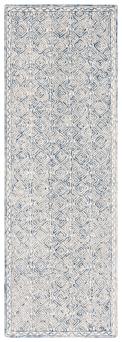 Safavieh Micro-Loop 526 Hand Tufted Wool and Cotton with Latex Rug MLP526N-7SQ