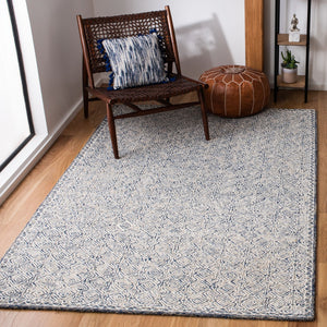 Safavieh Micro-Loop 526 Hand Tufted Wool and Cotton with Latex Rug MLP526N-7SQ