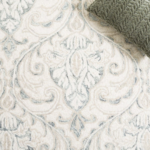 Safavieh Micro-Loop 532 Hand Tufted Wool and Cotton with Latex Contemporary Rug MLP532F-7SQ