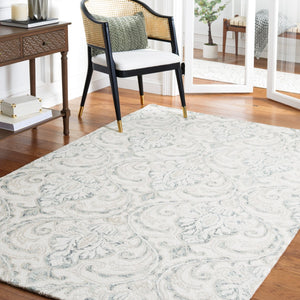 Safavieh Micro-Loop 532 Hand Tufted Wool and Cotton with Latex Contemporary Rug MLP532F-7SQ