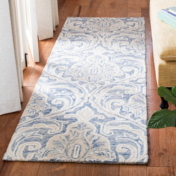 Safavieh Micro-Loop 532 Hand Tufted Wool and Cotton with Latex Contemporary Rug MLP532M-6