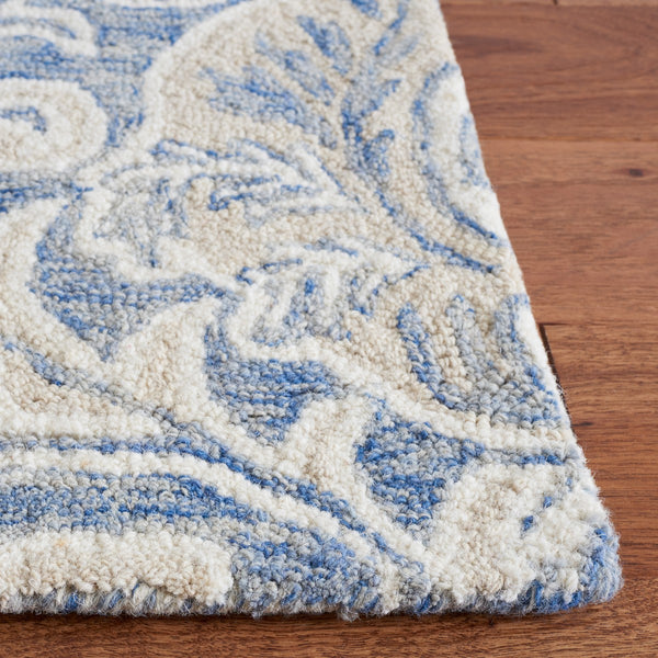 Safavieh Micro-Loop 532 Hand Tufted Wool and Cotton with Latex Contemporary Rug MLP532M-6