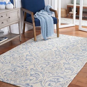 Safavieh Micro-Loop 532 Hand Tufted Wool and Cotton with Latex Contemporary Rug MLP532M-6