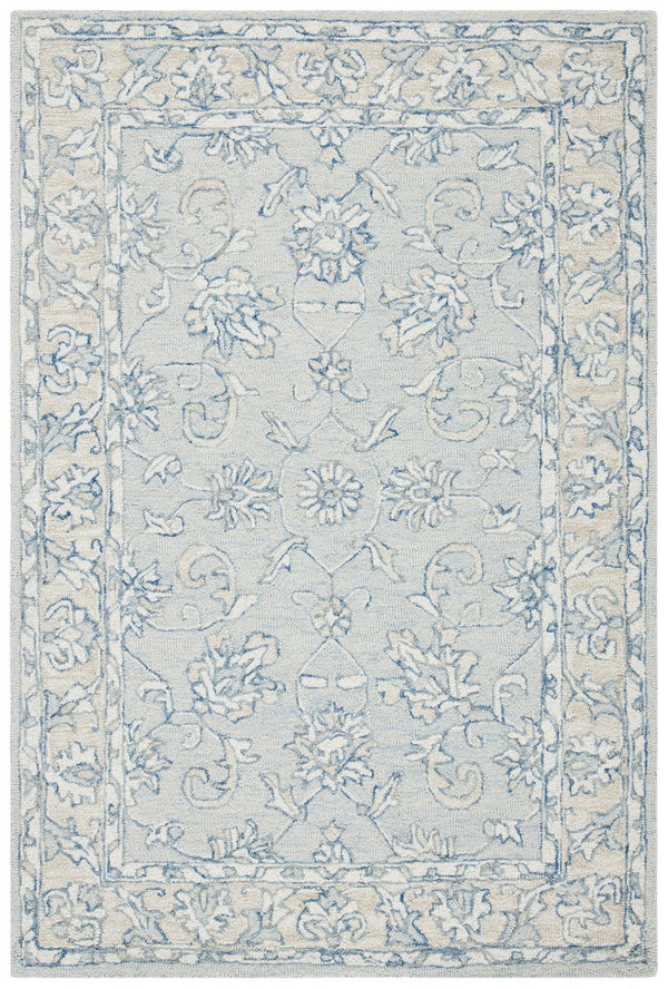 Safavieh Micro-Loop 535 Hand Tufted Wool and Cotton with Latex Contemporary Rug MLP535M-7SQ