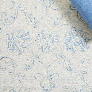 Safavieh Micro-Loop 535 Hand Tufted Wool and Cotton with Latex Contemporary Rug MLP535M-7SQ