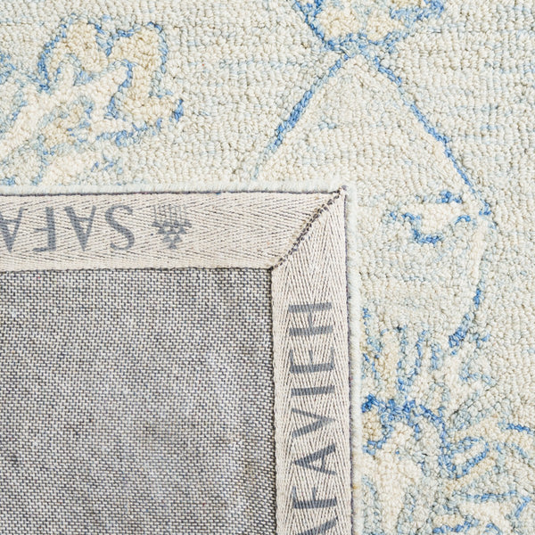 Safavieh Micro-Loop 535 Hand Tufted Wool and Cotton with Latex Contemporary Rug MLP535M-7SQ