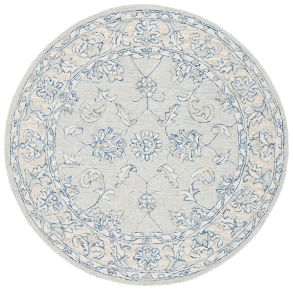 Safavieh Micro-Loop 535 Hand Tufted Wool and Cotton with Latex Contemporary Rug MLP535M-7SQ