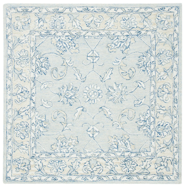 Safavieh Micro-Loop 535 Hand Tufted Wool and Cotton with Latex Contemporary Rug MLP535M-7SQ