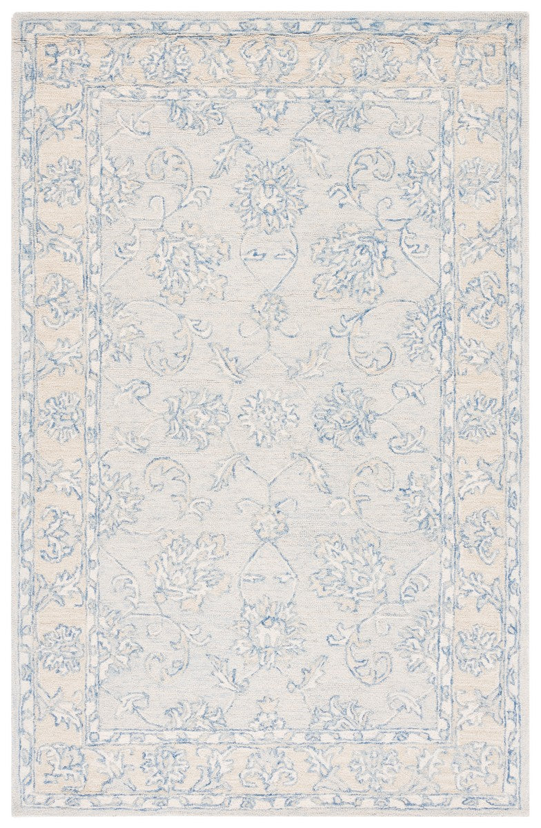 Safavieh Micro-Loop 535 Hand Tufted Wool and Cotton with Latex Contemporary Rug MLP535M-7SQ