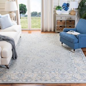Safavieh Micro-Loop 535 Hand Tufted Wool and Cotton with Latex Contemporary Rug MLP535M-7SQ