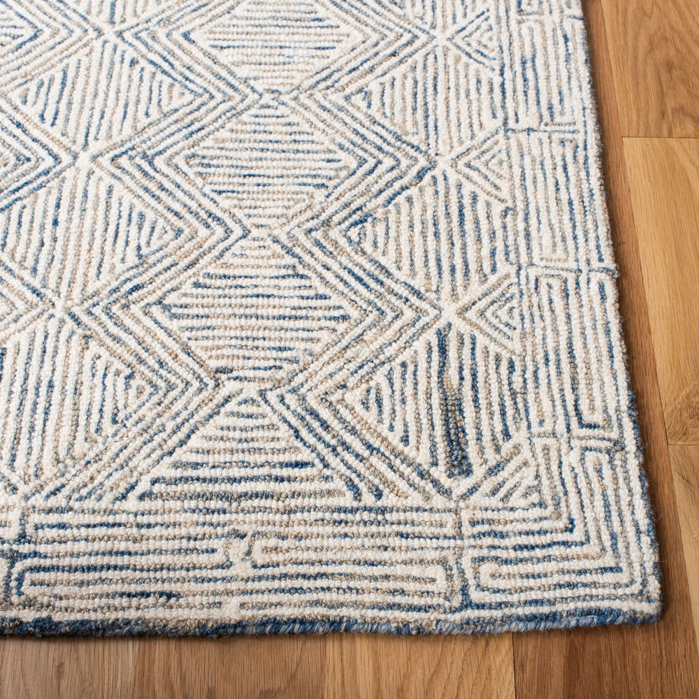 Safavieh Micro-Loop 538 Hand Tufted Wool and Cotton with Latex Contemporary Rug MLP538M-6