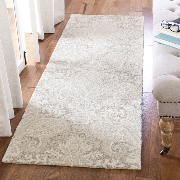 Safavieh Micro-Loop 539 Hand Tufted Wool and Cotton with Latex Contemporary Rug MLP539B-7SQ